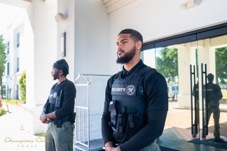 Security guard on duty