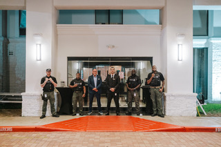 Security team at venue entrance